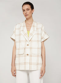 Lana_1QTY // Veste courte à carreaux - Lana