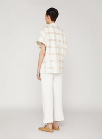 Short checked jacket - Mint