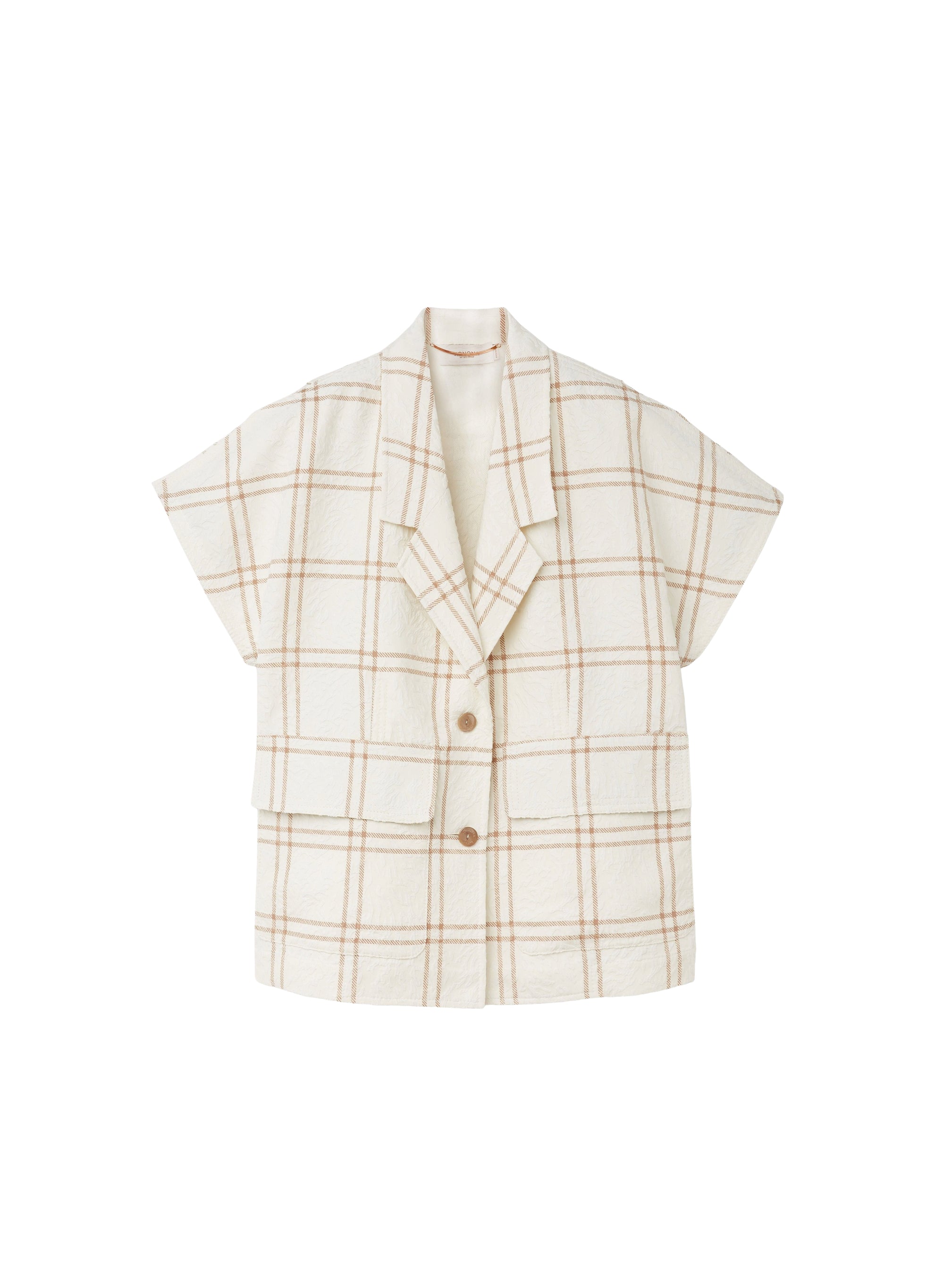 Veste courte à carreaux - Lana