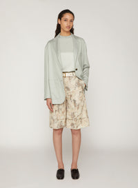 Mint_1QTY // Blazer oversize à poches en soie mélangée - Mint
