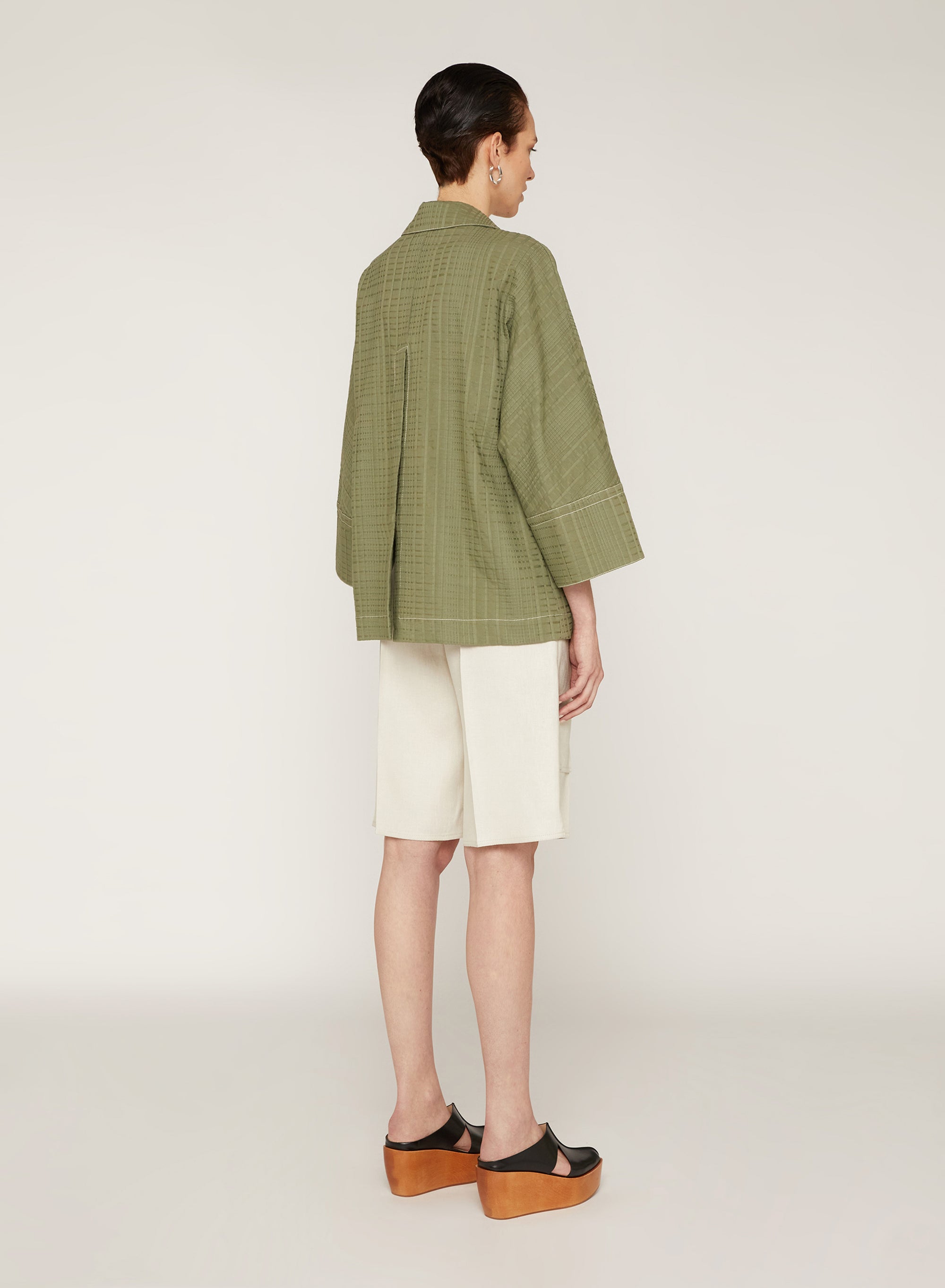 Sage_1QTY // Blazer à motif quadrillé - Sage
