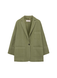 Sage_1QTY // Blazer à motif quadrillé - Sage