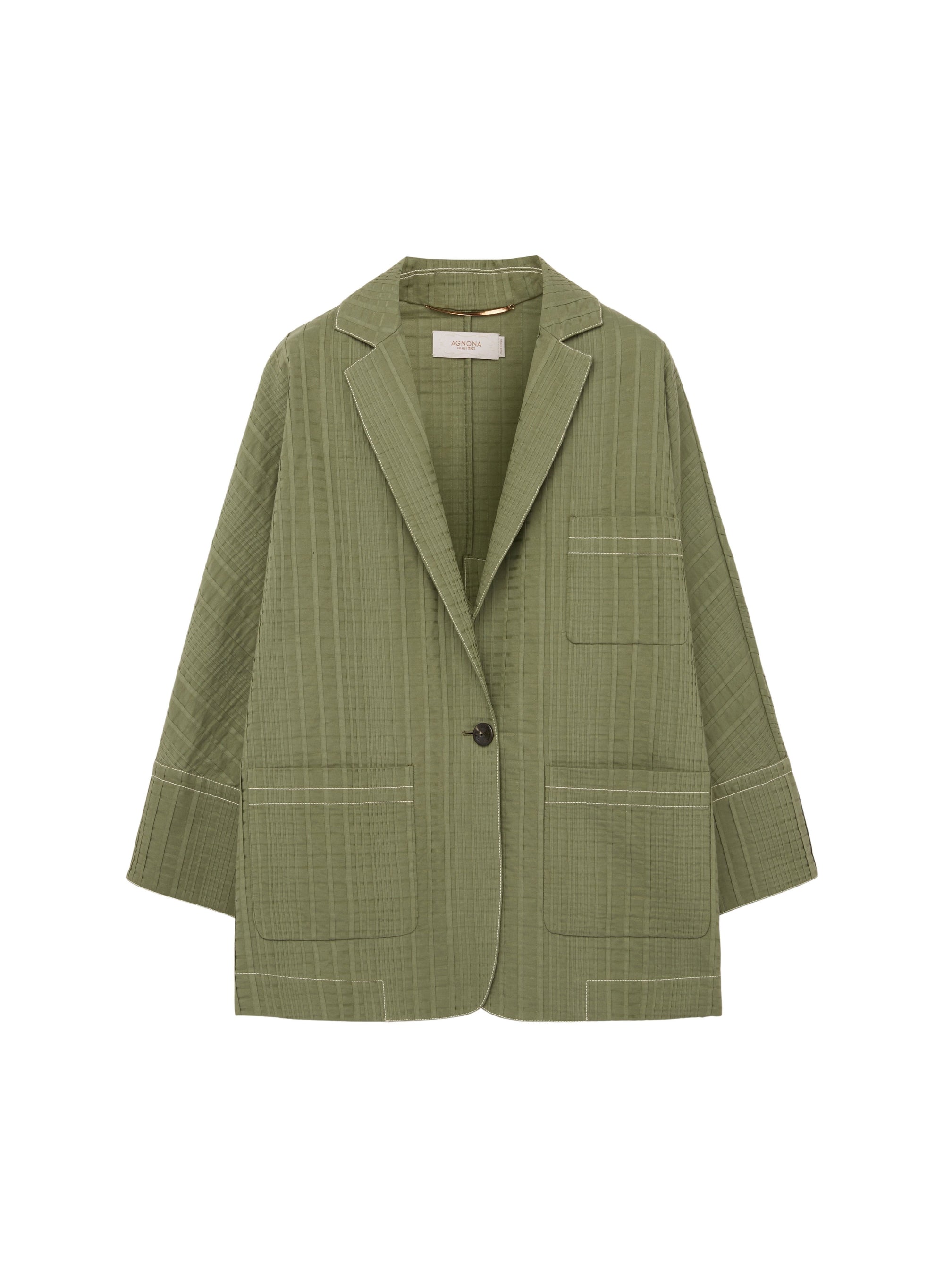 Sage_1QTY // Blazer à motif quadrillé - Sage