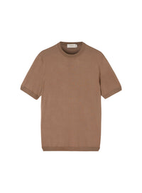 Linen_2QTY // T-shirt col côtelé en soie - Linen