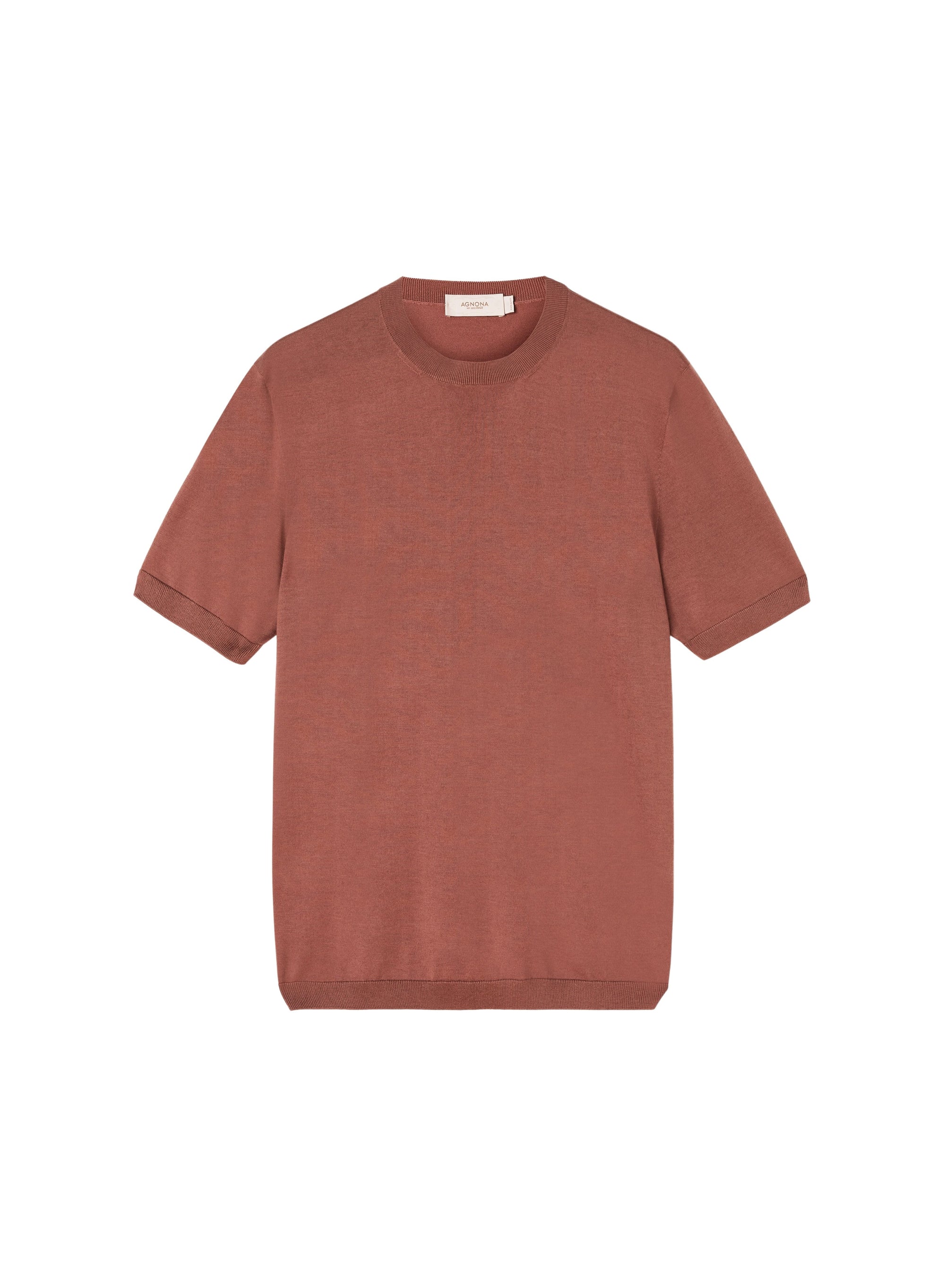 Siena_1QTY // T-shirt col côtelé en soie - Siena