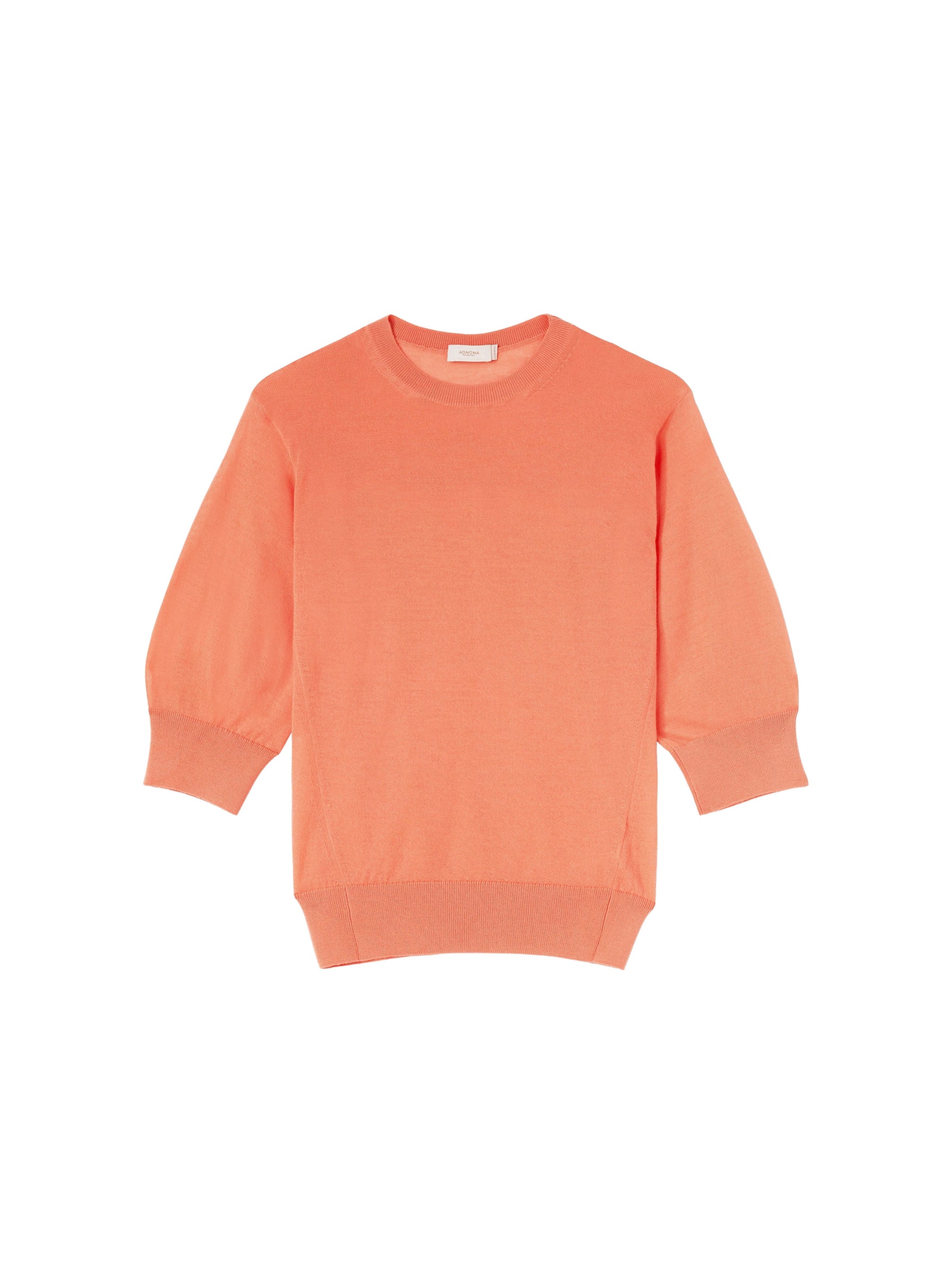 Coral_1QTY // Pull manches trois-quarts en laine - Coral