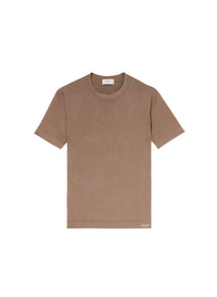 Linen_2QTY // T-shirt à col côtelé en soie - Linen