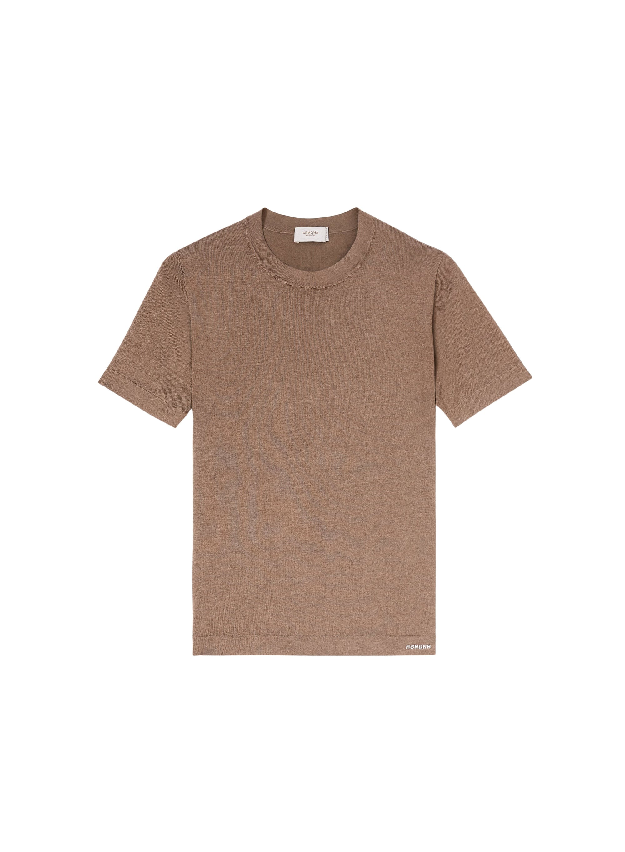 Linen_2QTY // T-shirt à col côtelé en soie - Linen