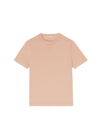 Antique_3QTY // T-shirt à col côtelé en soie - Antique