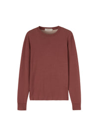 Siena_1QTY // Pull ras-du-cou côtelé en soie mélangée - Siena