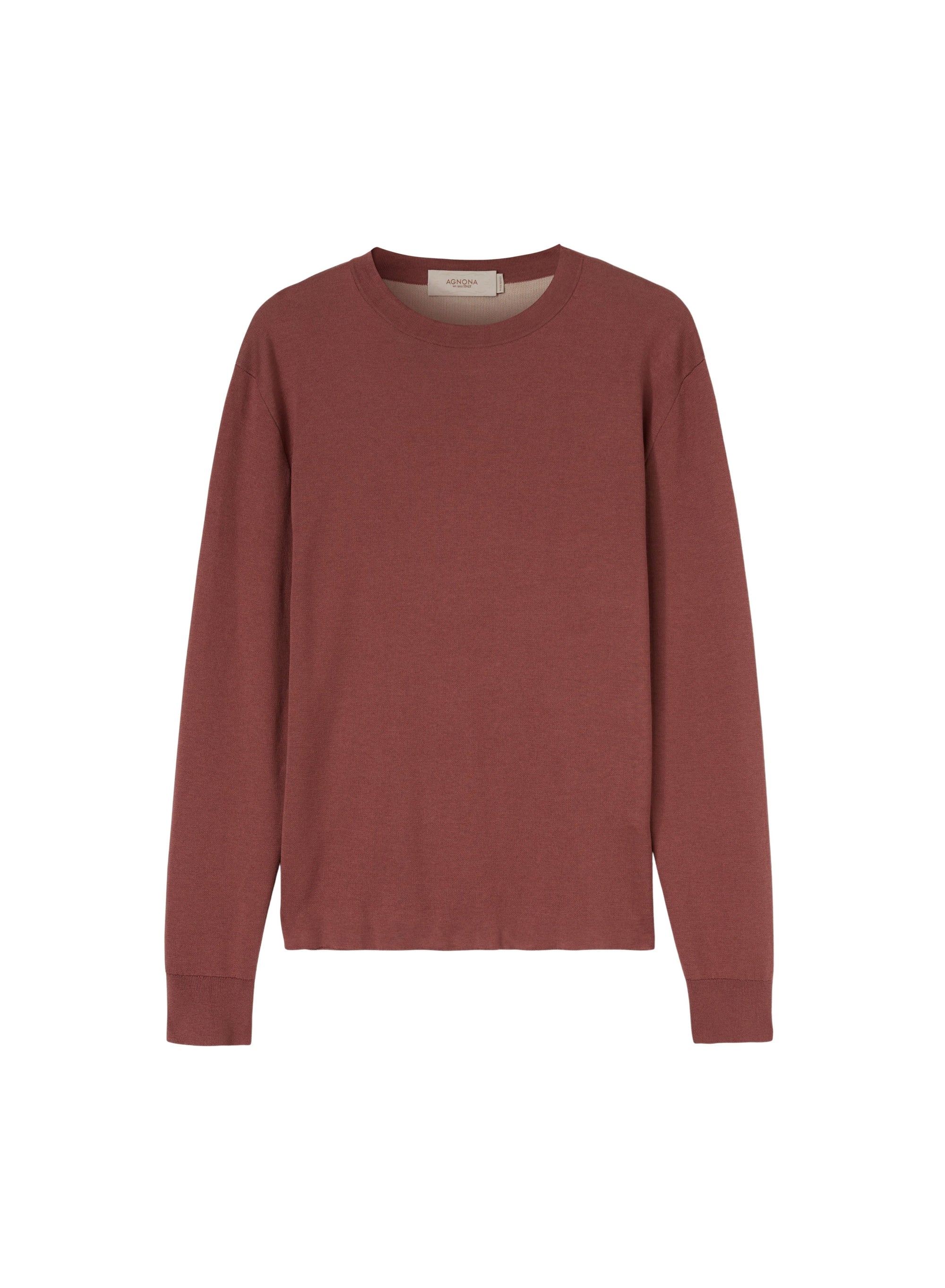 Siena_1QTY // Pull ras-du-cou côtelé en soie mélangée - Siena