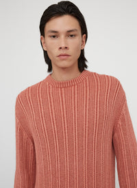 Wool ribbed jumper - Stone