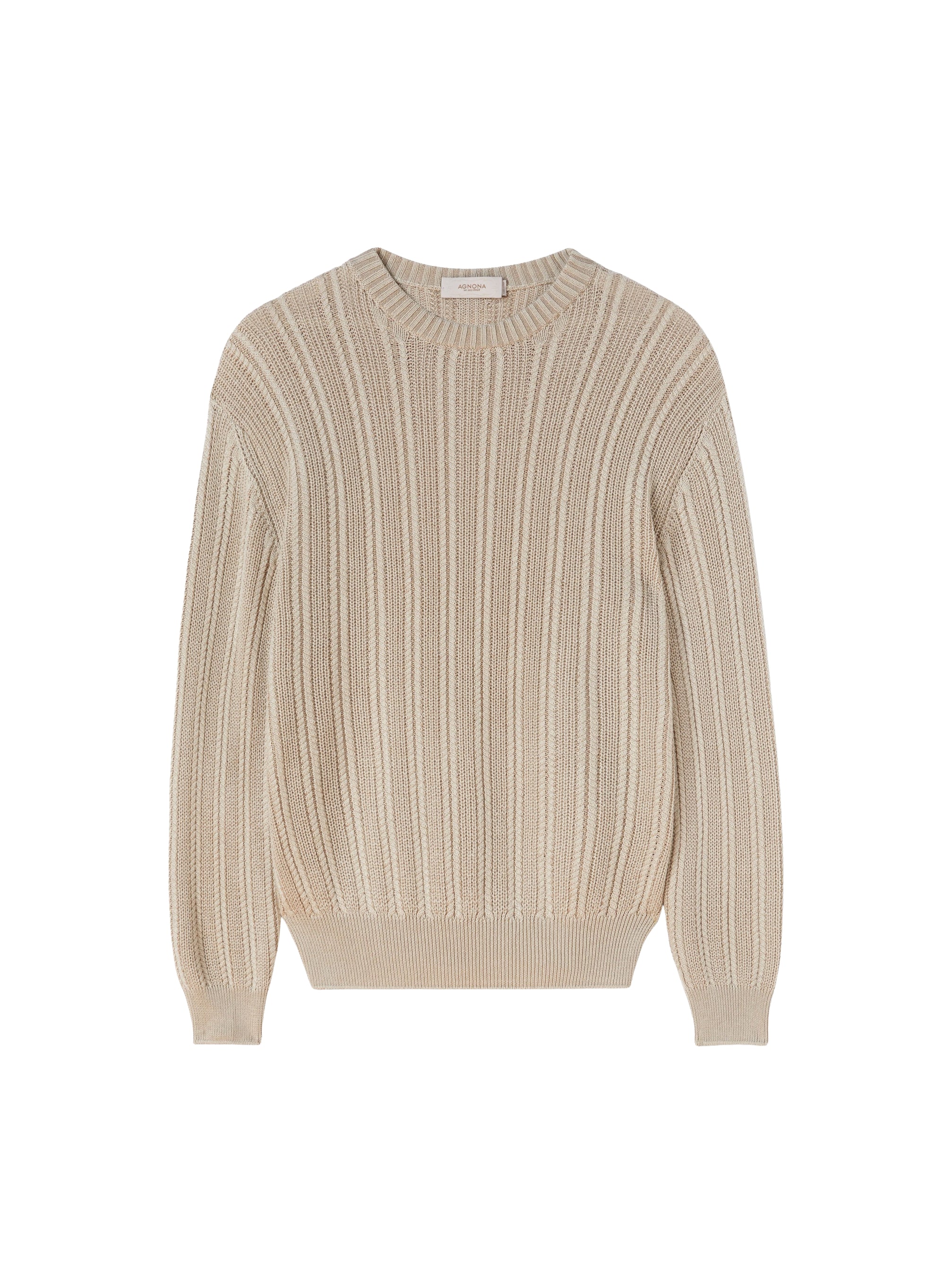 Wool ribbed jumper - Stone