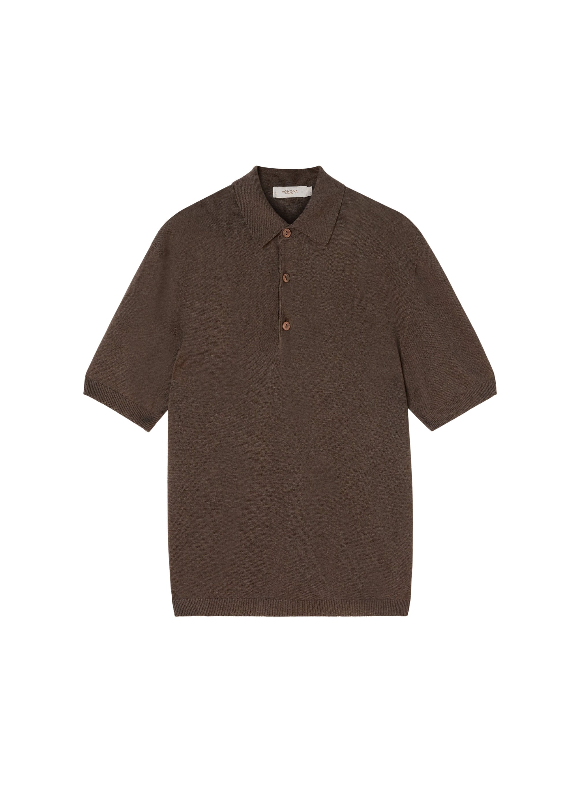 Atom_1QTY // Polo à patte de boutonnage en lin - Atom