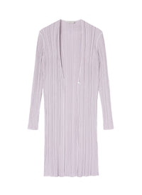 Malva_2QTY // Cardigan long côtelé en soie - Malva