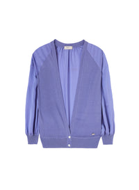 Pervinca_1QTY // Cardigan ample à manches raglan en soie - Pervinca