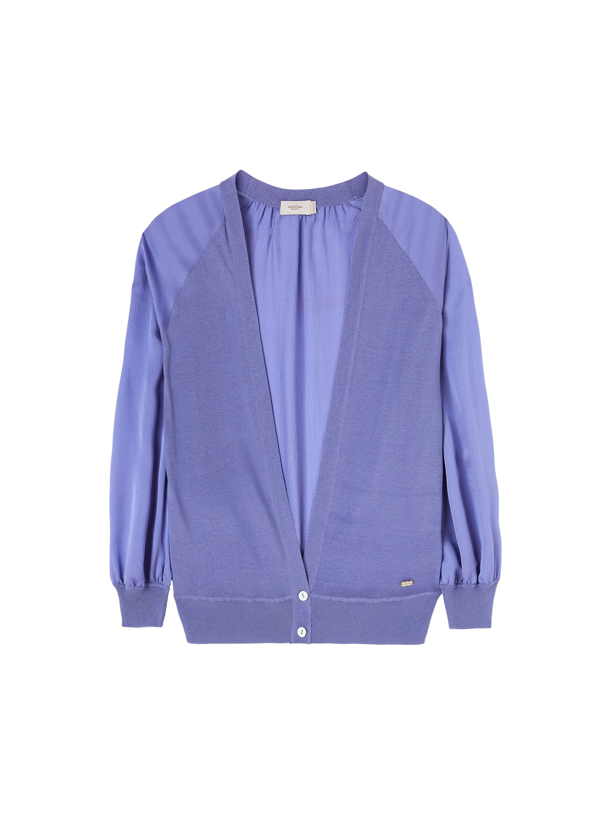 Pervinca_1QTY // Cardigan ample à manches raglan en soie - Pervinca