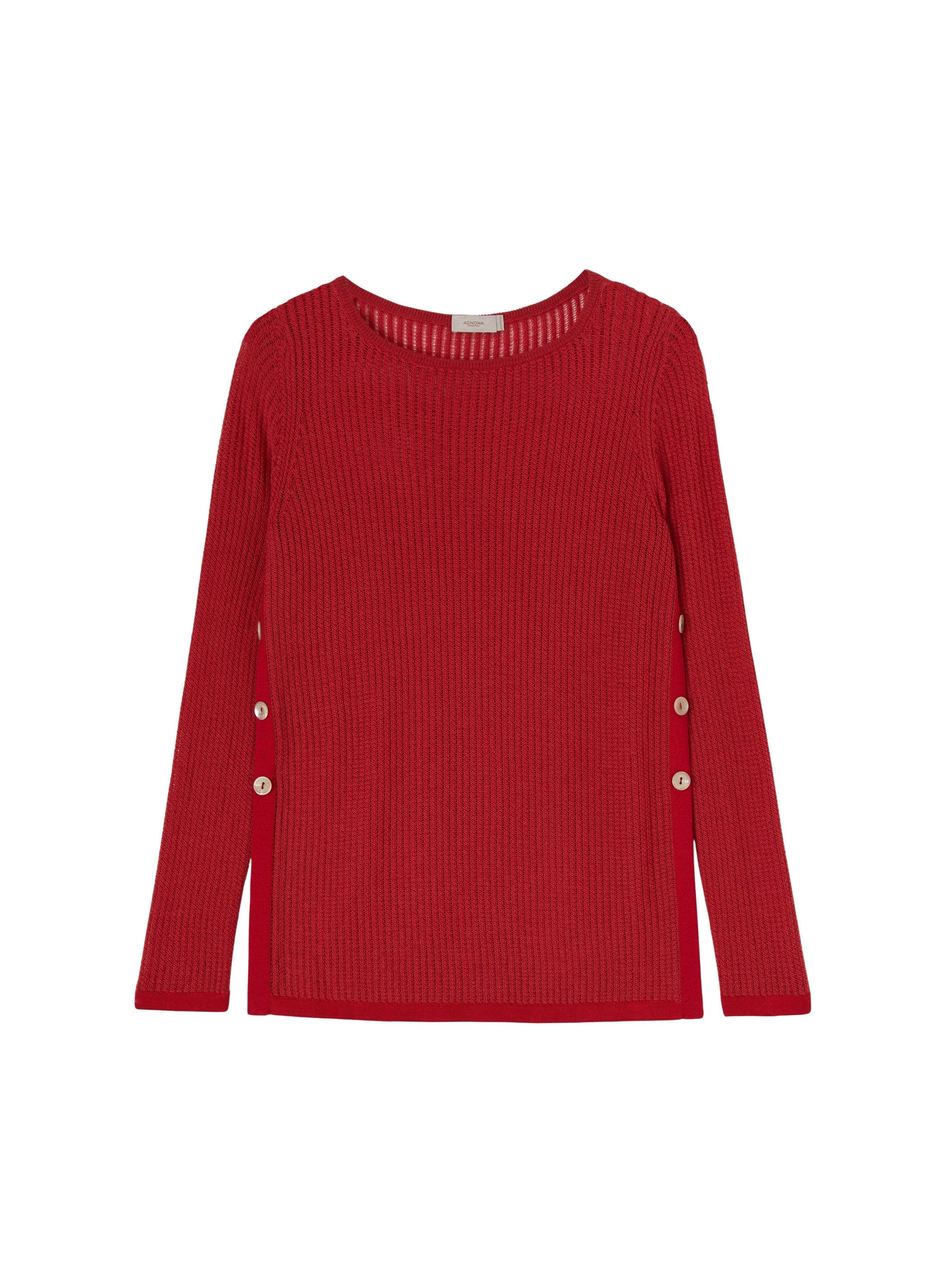 Romeo_2QTY // Pull à fentes latérales ajourée en laine - Romeo