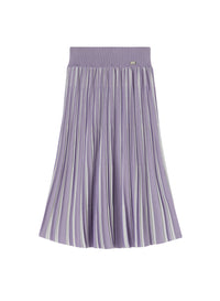 Malva & White_1QTY // Jupe plissée à rayures verticales en soie - Malva & White