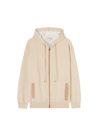 Sand_2QTY // Sweat-shirt à capuche zippé - Sand