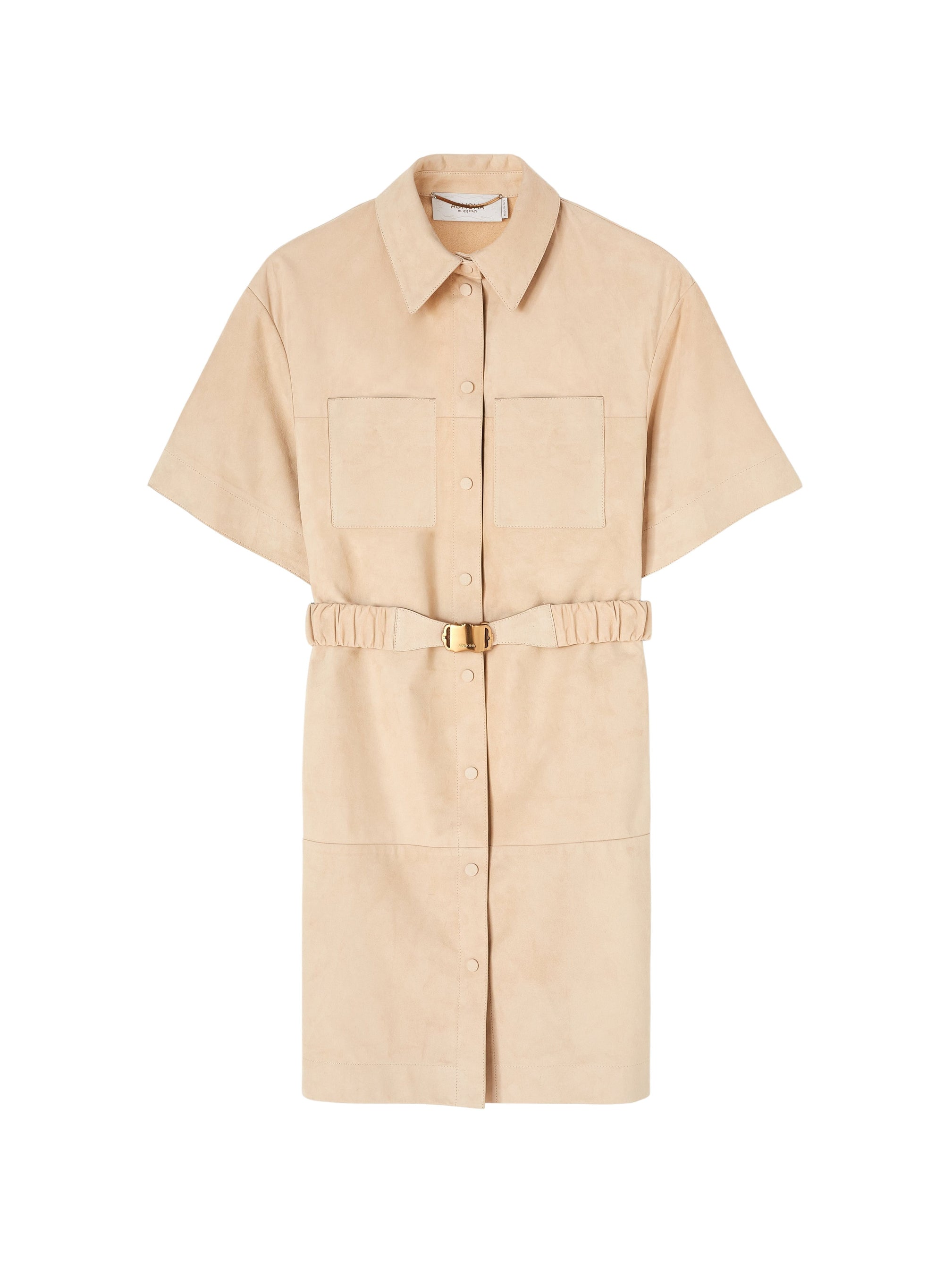 Chalk_5QTY // Robe chemise ceinturée - Chalk