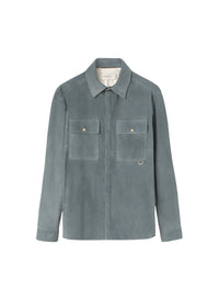 Chambray_3QTY // Chemise à poches en daim - Chambray