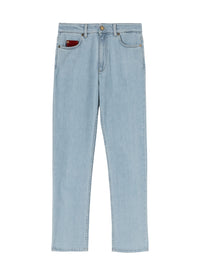 Straight-leg jeans with washed effect - Bleached