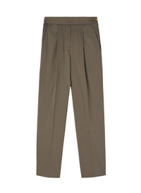 Cropped trousers with darts - Linen