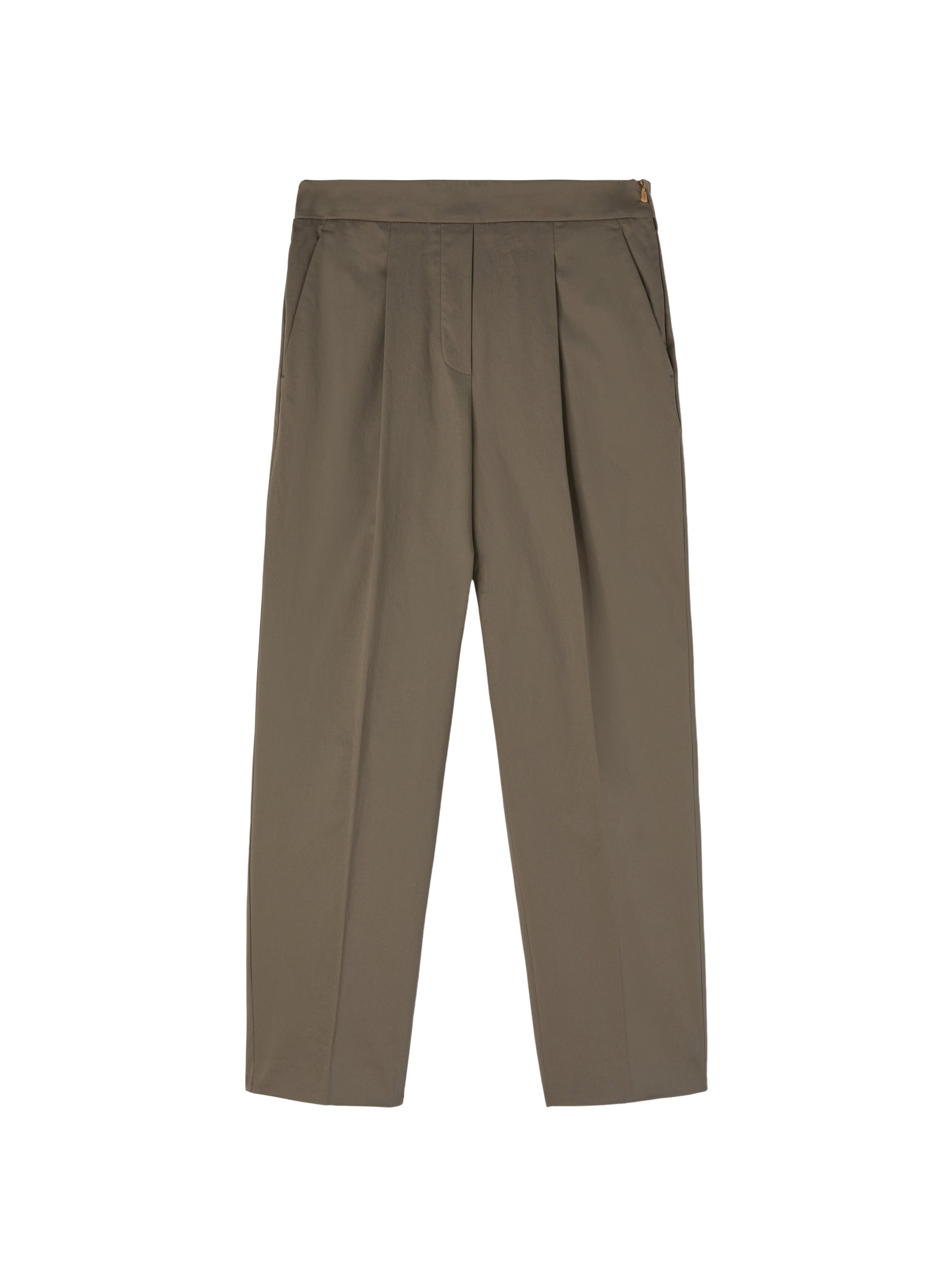 Linen_2QTY // Pantalon court à pinces - Linen