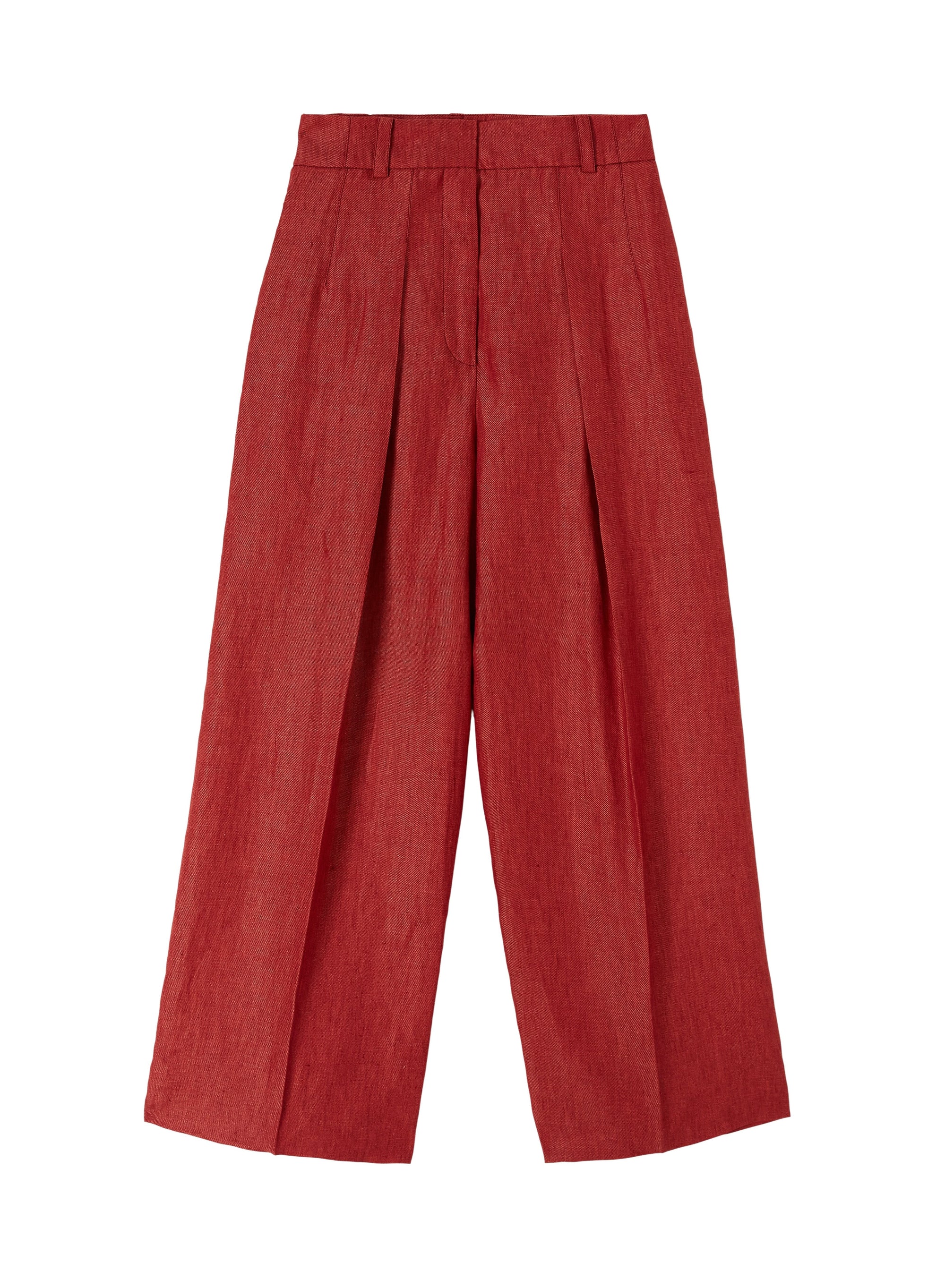 Romeo_1QTY // Pantalon plissé large à effet texturé en lin - Romeo