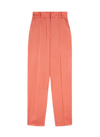 Pantalon de tailleur à plis - Coral