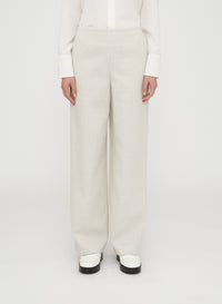 Chalk_1QTY // Pantalon large à carreaux - Chalk