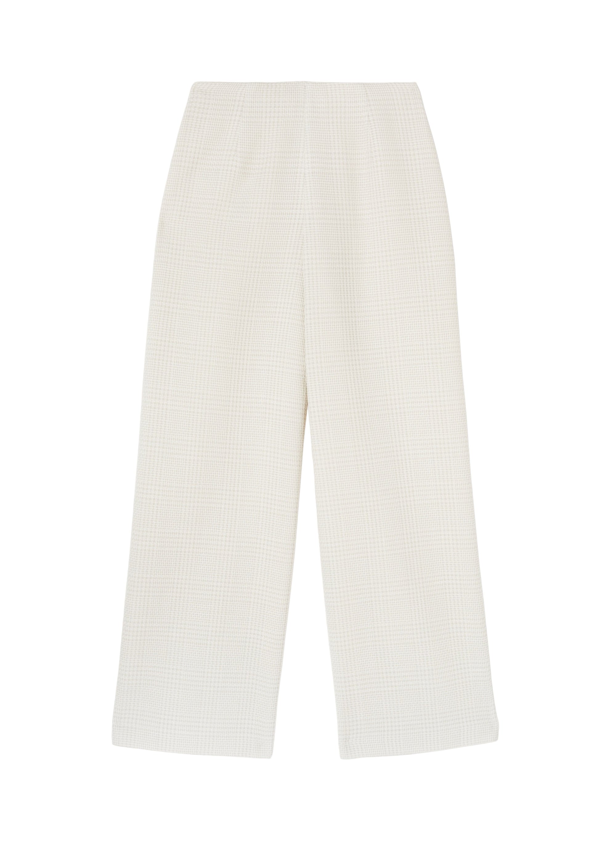 Chalk_1QTY // Pantalon large à carreaux - Chalk