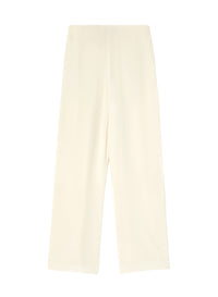 Chalk_5QTY // Pantalon palazzo court et ceinturé - Chalk