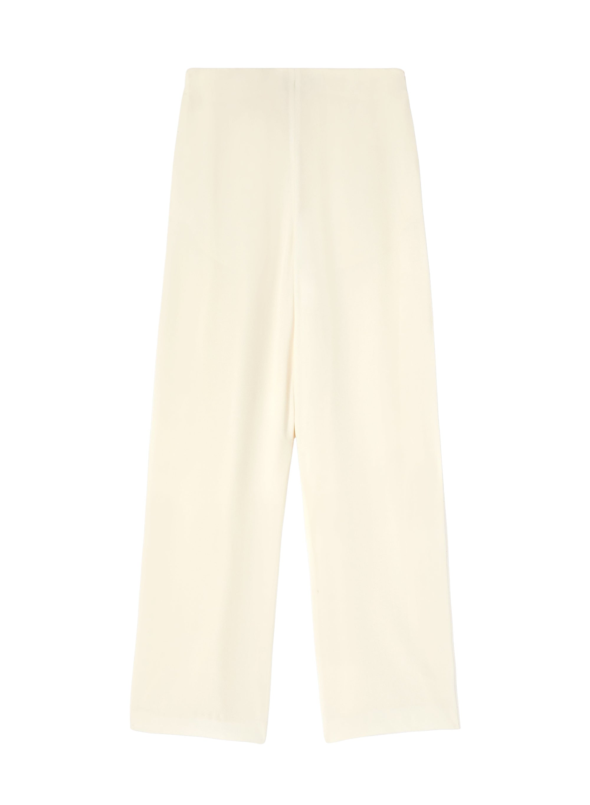 Chalk_5QTY // Pantalon palazzo court et ceinturé - Chalk