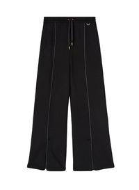 Black_20QTY // Pantalon ample en soie mélangée - Black