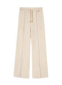 Loose-fitting silk-blend trousers - Sand