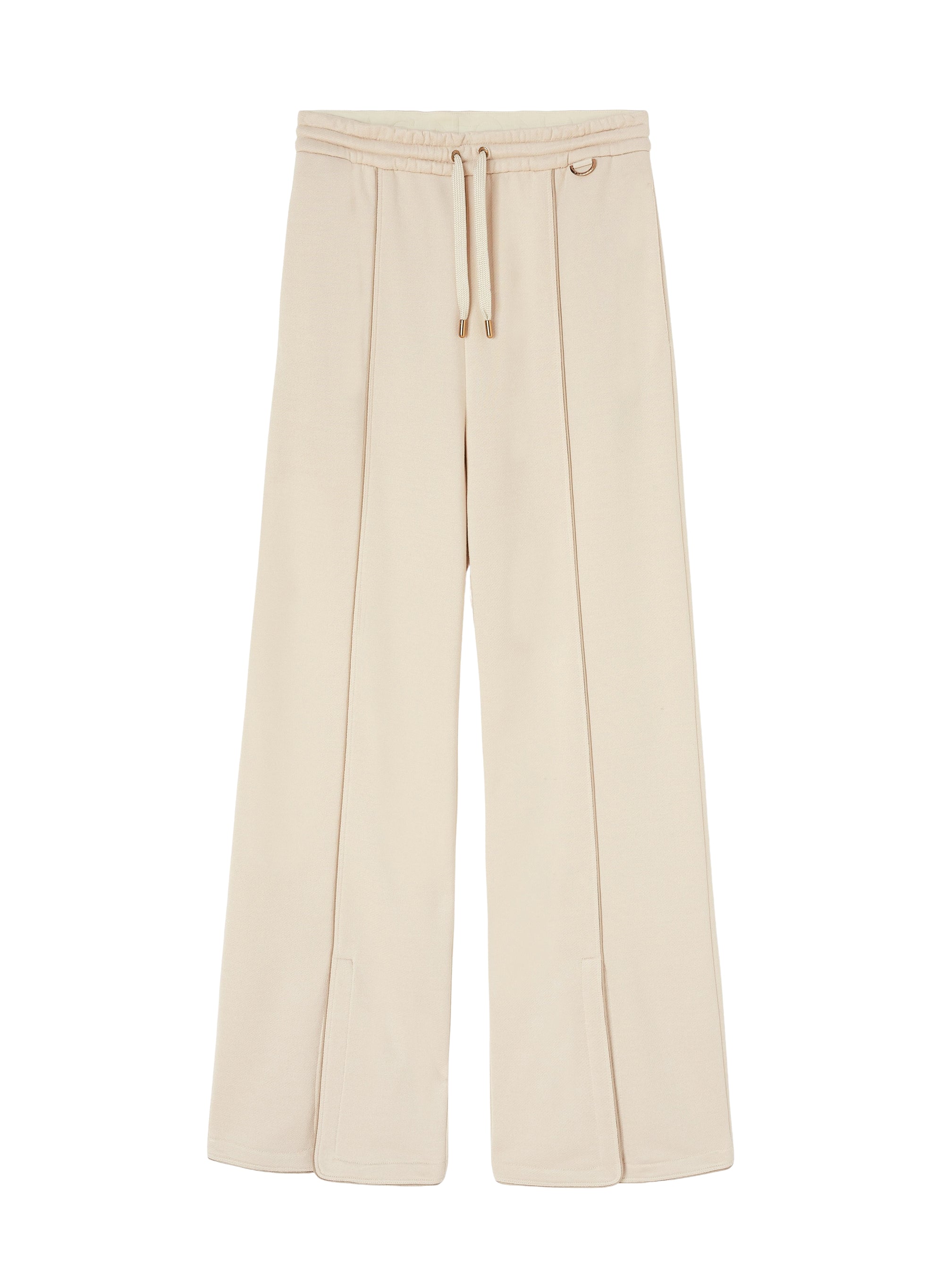 Loose-fitting silk-blend trousers - Sand