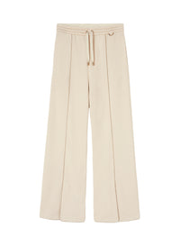 Sand_8QTY // Pantalon ample en soie mélangée - Sand