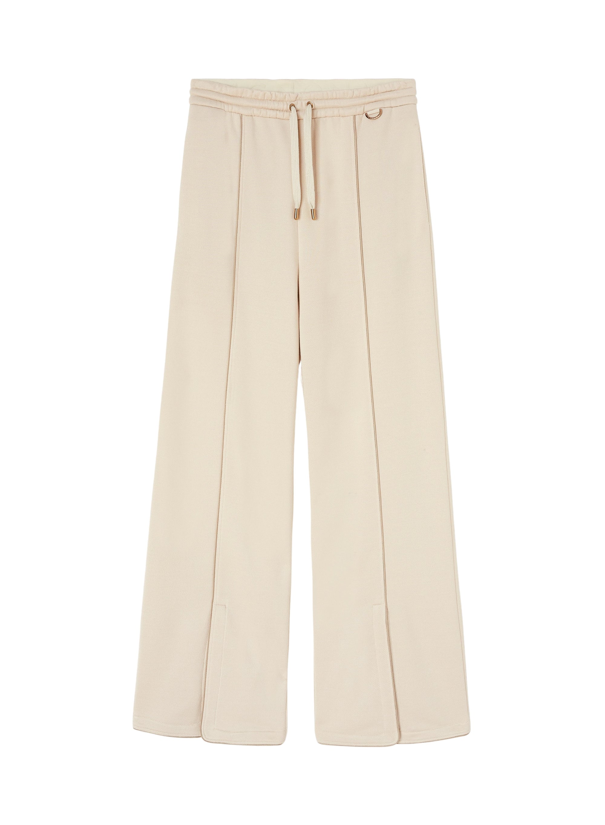 Sand_8QTY // Pantalon ample en soie mélangée - Sand