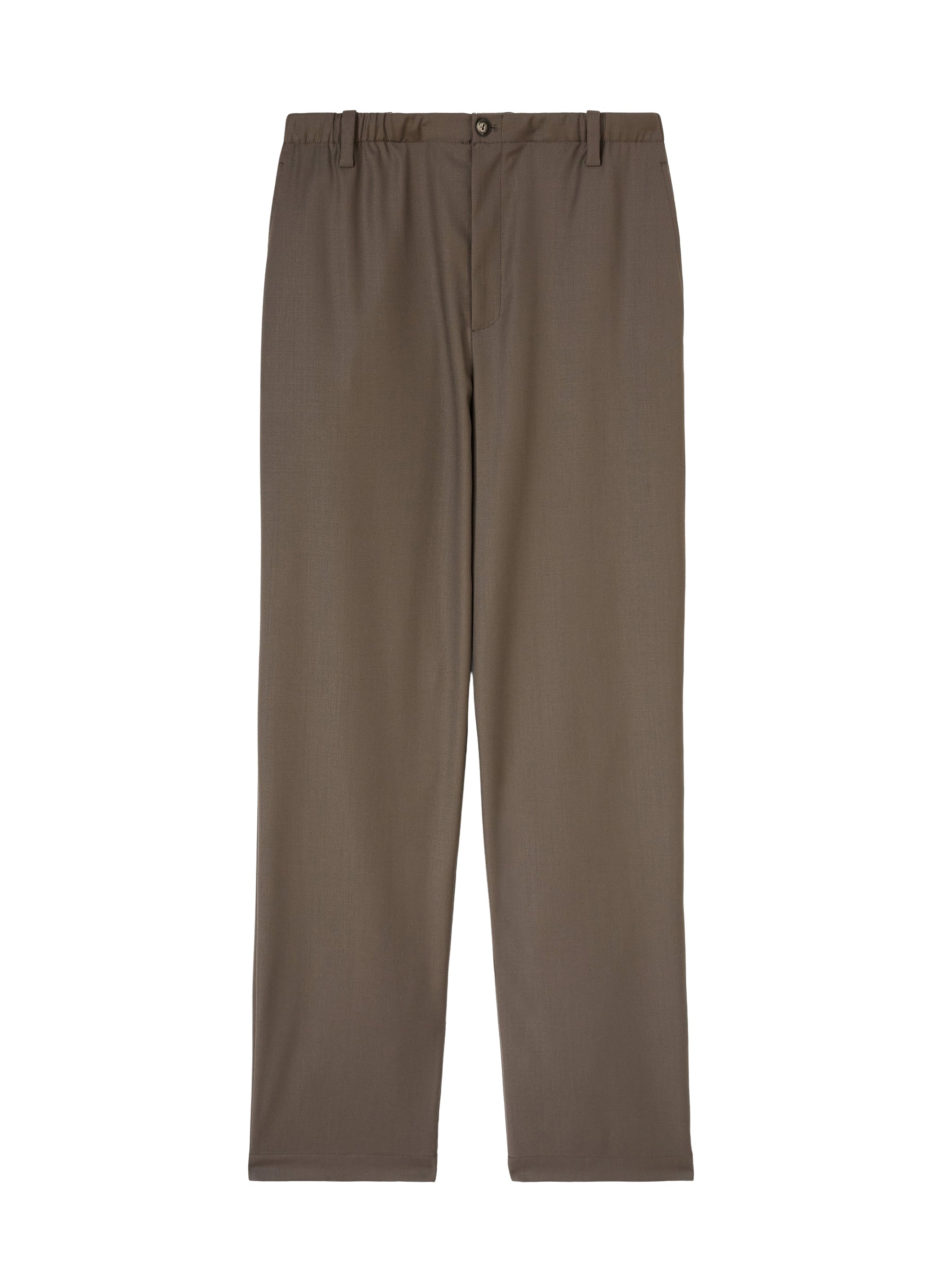 Textured, belted wool trousers - Atom