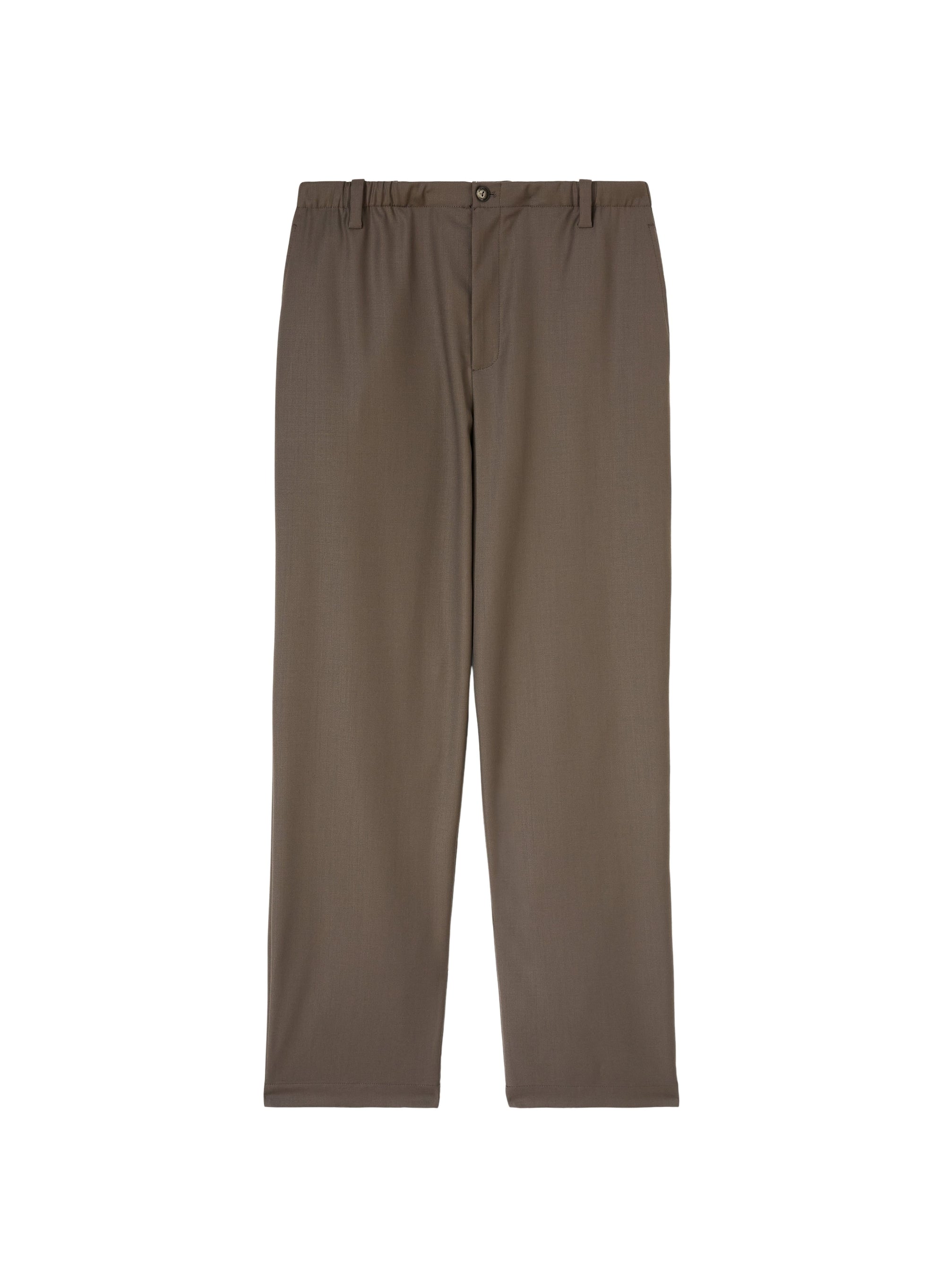 Atom_4QTY // Pantalon texturé et ceinturé en laine - Atom