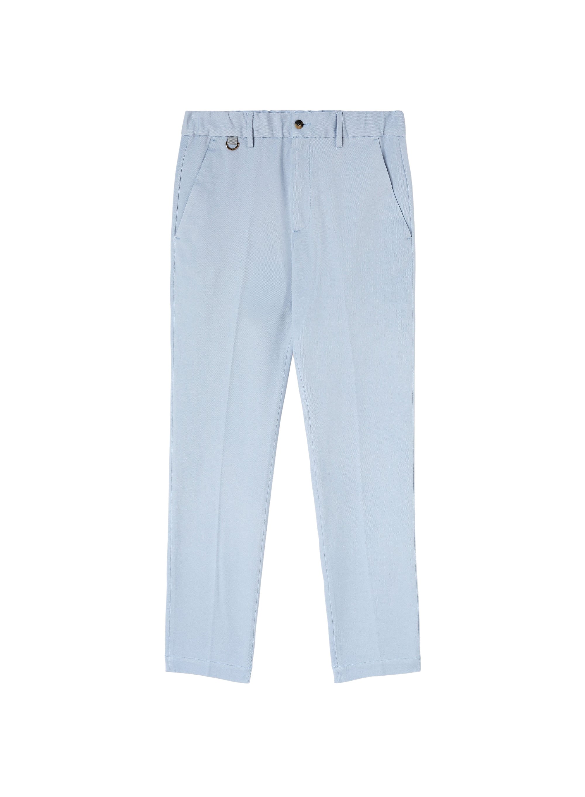 Celeste_3QTY // Pantalon droit à pince - Celeste