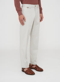 Sand_3QTY // Pantalon droit à anneau - Sand