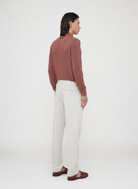 Sand_3QTY // Pantalon droit à anneau - Sand