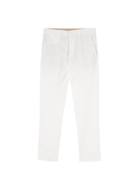White_6QTY // Pantalon droit à pinces - White