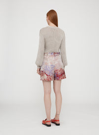 Pervinca_1QTY // Short à motif fleuri abstrait - Pervinca