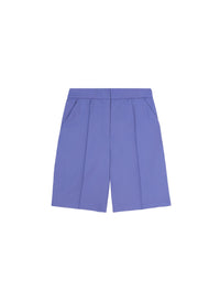 Pervinca_2QTY // Short à plis pressés et ceinture intégrée en laine - Pervinca