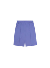 Short à plis pressés et ceinture intégrée en laine - Pervinca