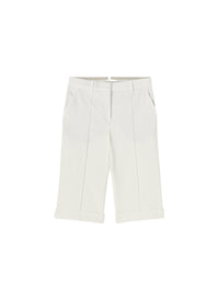 White_1QTY // Bermuda à plis marqués - White